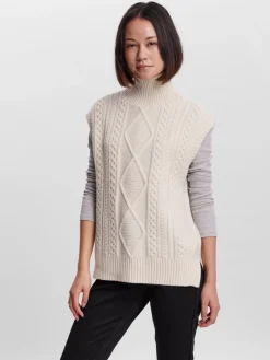 VMAMINA SL HIGH NECK VEST GA birch