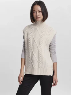 VMAMINA SL HIGH NECK VEST GA birch