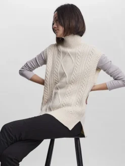 VMAMINA SL HIGH NECK VEST GA birch