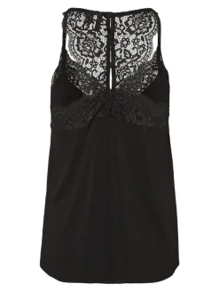 VMANA S/L LACE TOP GA NOOS black