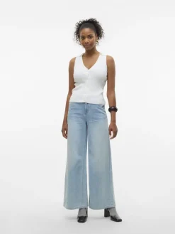 VMANNET MR WIDE JEANS SI321 medium blue denim