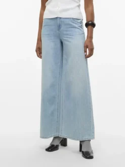 VMANNET MR WIDE JEANS SI321 medium blue denim