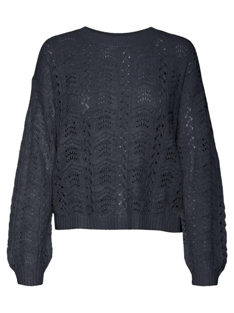 VMARLET LS O-NECK SHORT PULLOVER BOO navy blazer
