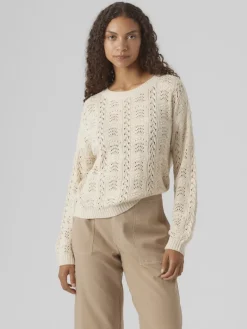 VMARLET LS O-NECK SHORT PULLOVER BOO birch