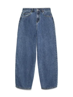 VMBILLIE HR BARREL ANK JEANS LI3142 NOOS medium blue denim