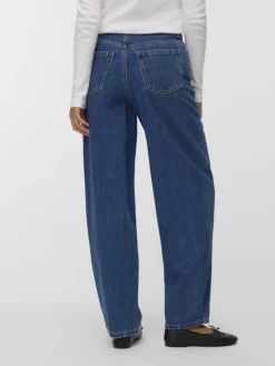 VMBILLIE HR BARREL ANK JEANS LI3142 NOOS medium blue denim