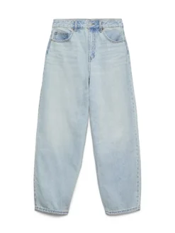 VMBILLIE HR BARREL ANK JEANS LI3146 NOOS light blue denim