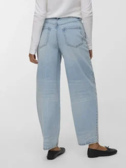 VMBILLIE HR BARREL ANK JEANS LI3146 NOOS light blue denim
