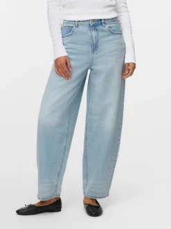 VMBILLIE HR BARREL ANK JEANS LI3146 NOOS light blue denim