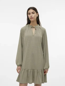 VMBILLI LS SHORT DRESS JRS BOO laurel oak
