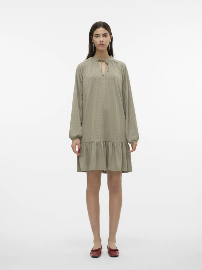 VMBILLI LS SHORT DRESS JRS BOO laurel oak