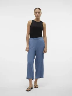 VMBREE MR WIDE TENCEL CULOTTE GA NOOS medium blue denim