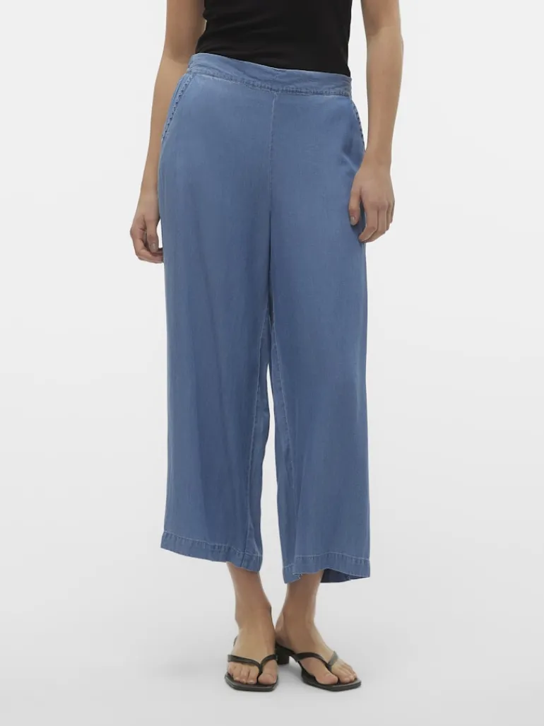 VMBREE MR WIDE TENCEL CULOTTE GA NOOS medium blue denim