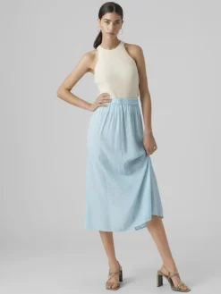VMBUMPY ANKLE SKIRT WVN GA snow white1