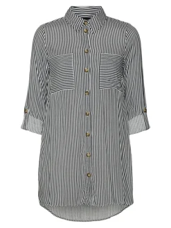 VMBUMPY L/S OVERSIZE SHIRT GA snow white