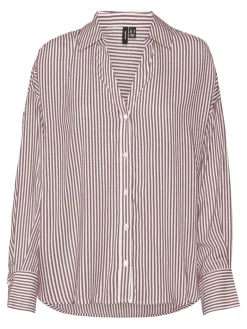 VMBUMPY L/S OVERSIZE SHIRT WVN GA nostalgia rose