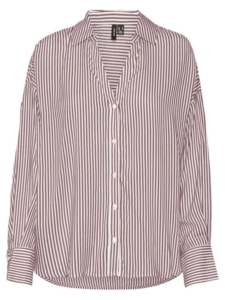 VMBUMPY L/S OVERSIZE SHIRT WVN GA nostalgia rose