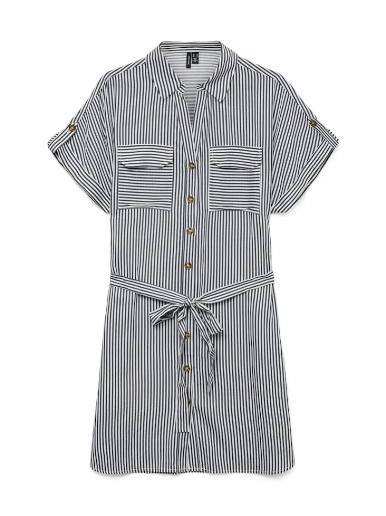 VMBUMPY SS SHORT SHIRT DRESS WVN NOOS india ink