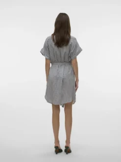 VMBUMPY SS SHORT SHIRT DRESS WVN NOOS india ink