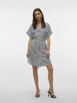 VMBUMPY SS SHORT SHIRT DRESS WVN NOOS india ink