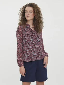VMCAITLYNN L/S TIE TOP EXP GA black1