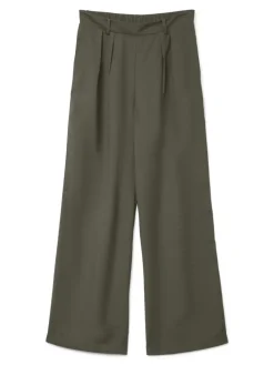 VMCAYSA H/W WIDE PLEATED PANT WVN EXP kalamata