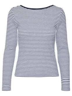 VMCHLOE STRIPE LS 2WAY SHORT TOP GO NOOS light grey melange