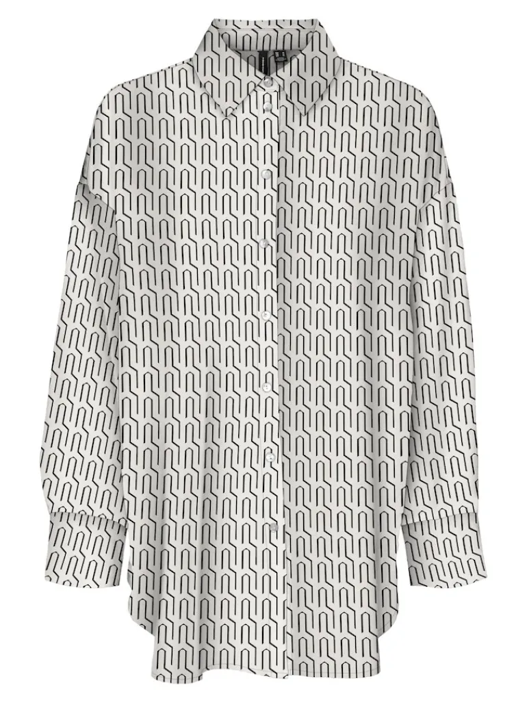 VMDAISY DAS LS OVERSIZE SHIRT WVN birch