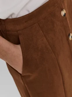 VMDANA HW SHORT FAUX SUEDE SKIRT GA cognac