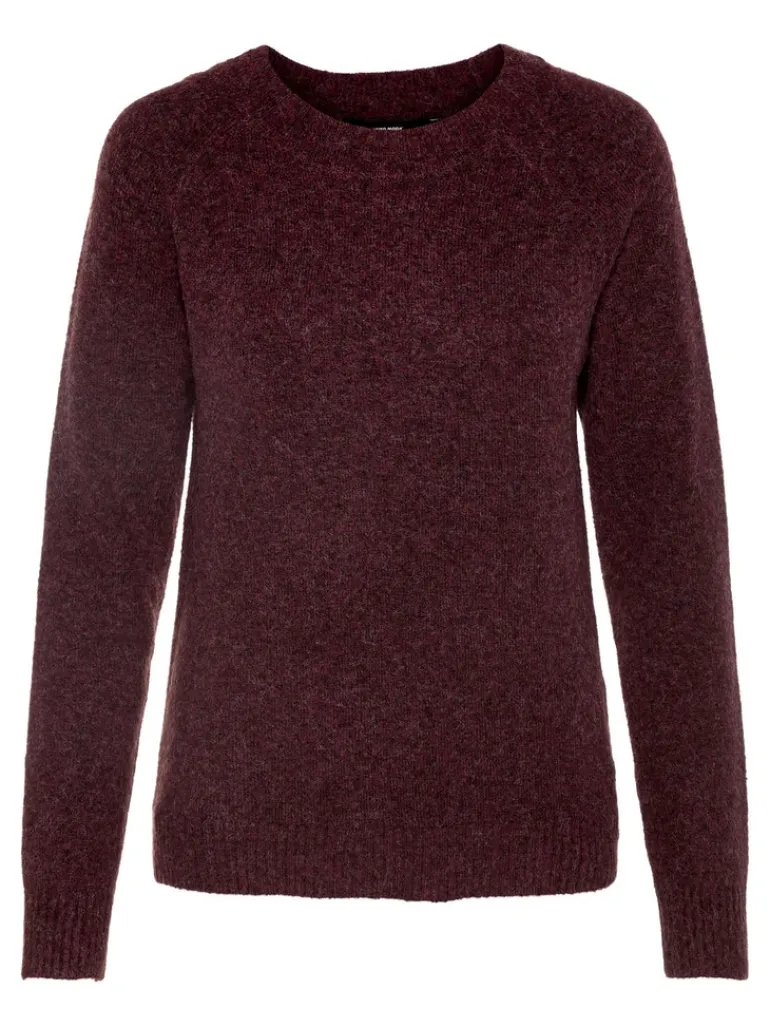VMDOFFY LS O-NECK BLOUSE GA NOOS winetasting