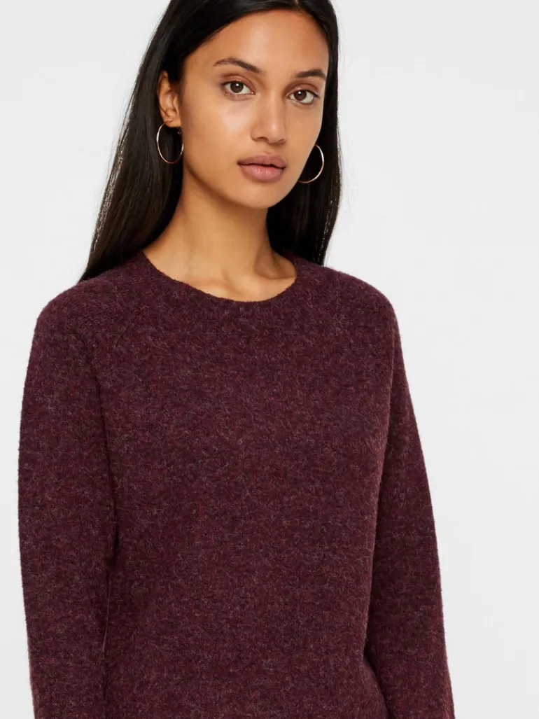 VMDOFFY LS O-NECK BLOUSE GA NOOS winetasting