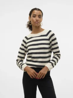 VMDOFFY LS O-NECK BLOUSE GA NOOS birch2
