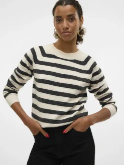 VMDOFFY LS O-NECK BLOUSE GA NOOS birch2