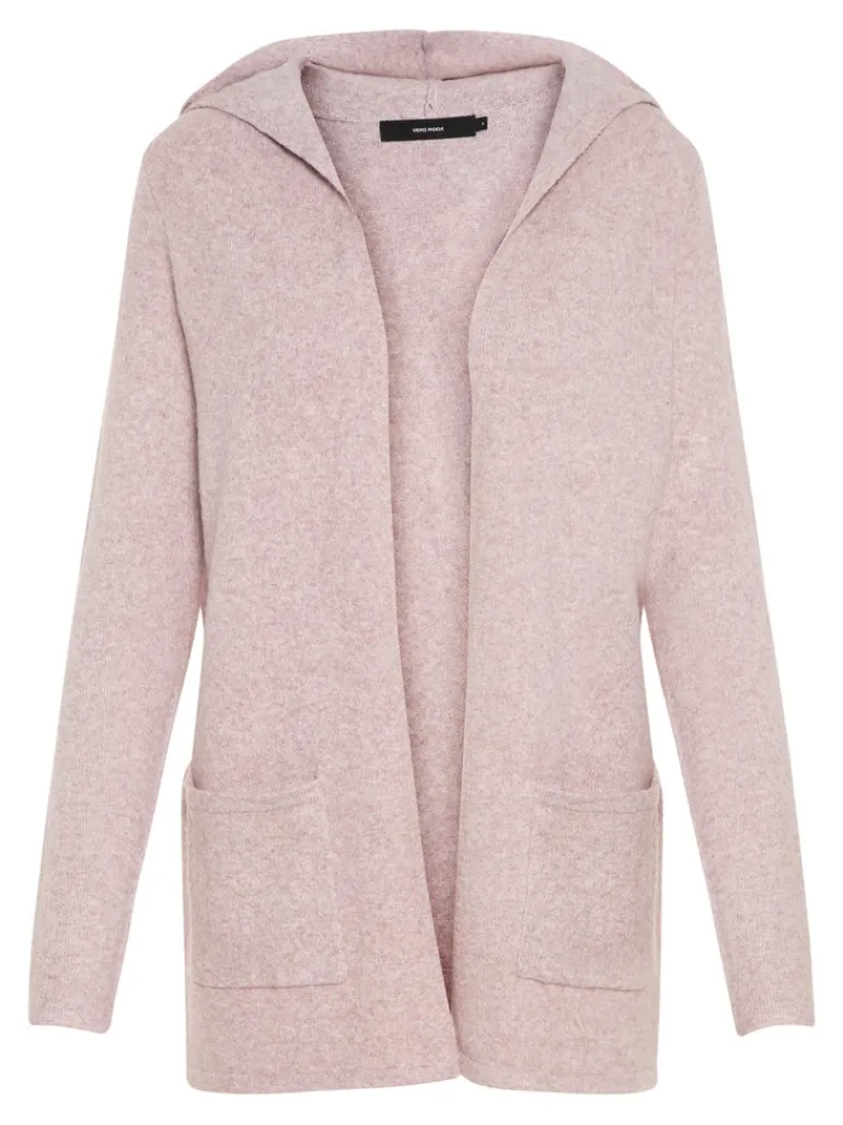 VMDOFFY LS OPEN HOOD CARDIGAN GA NOOS woodrose