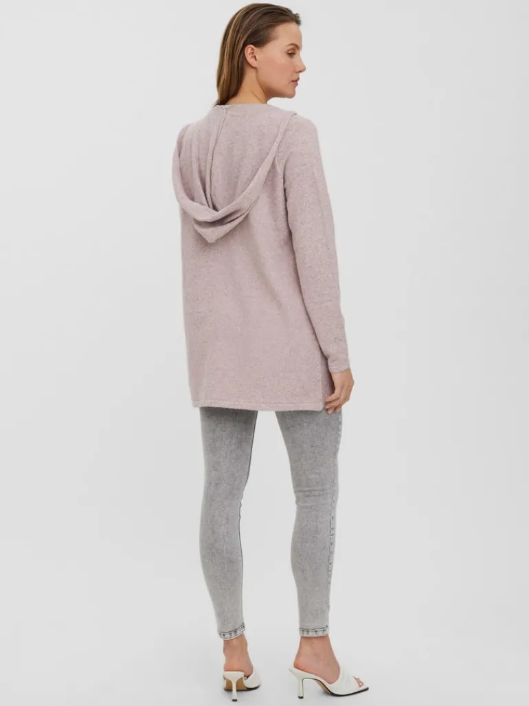 VMDOFFY LS OPEN HOOD CARDIGAN GA NOOS woodrose