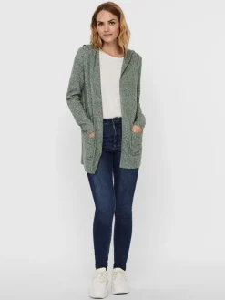 VMDOFFY LS OPEN HOOD CARDIGAN GA NOOS laurel wreath
