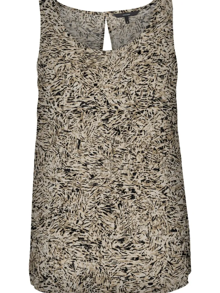 VMEASY SL TANK TOP WVN GA white pepper