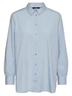 VMELLA L/S BASIC SHIRT NOOS cashmere blue