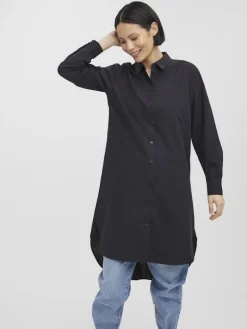 VMELLA L/S LONG SHIRT NOOS black
