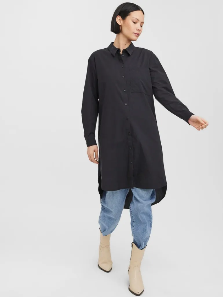 VMELLA L/S LONG SHIRT NOOS black
