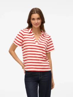 VMEMELI S/S V-NECK TOP JRS LCS birch2