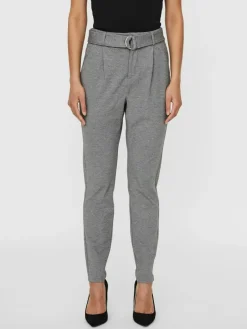 VMEVA HR LOOSE BELT PANT GA COLOR medium grey melange