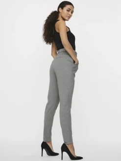 VMEVA HR LOOSE BELT PANT GA COLOR medium grey melange