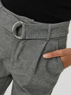 VMEVA HR LOOSE BELT PANT GA COLOR medium grey melange