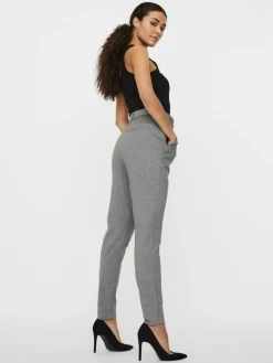 VMEVA HR LOOSE BELT PANT GA COLOR medium grey melange