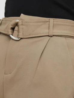 VMEVA HR LOOSE BELT PANT GA COLOR silver mink