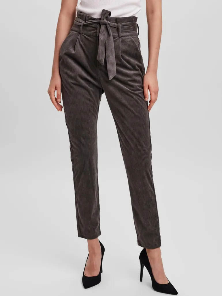VMEVA HR LOOSE PAPERBAG CORD PANT NOOS peat
