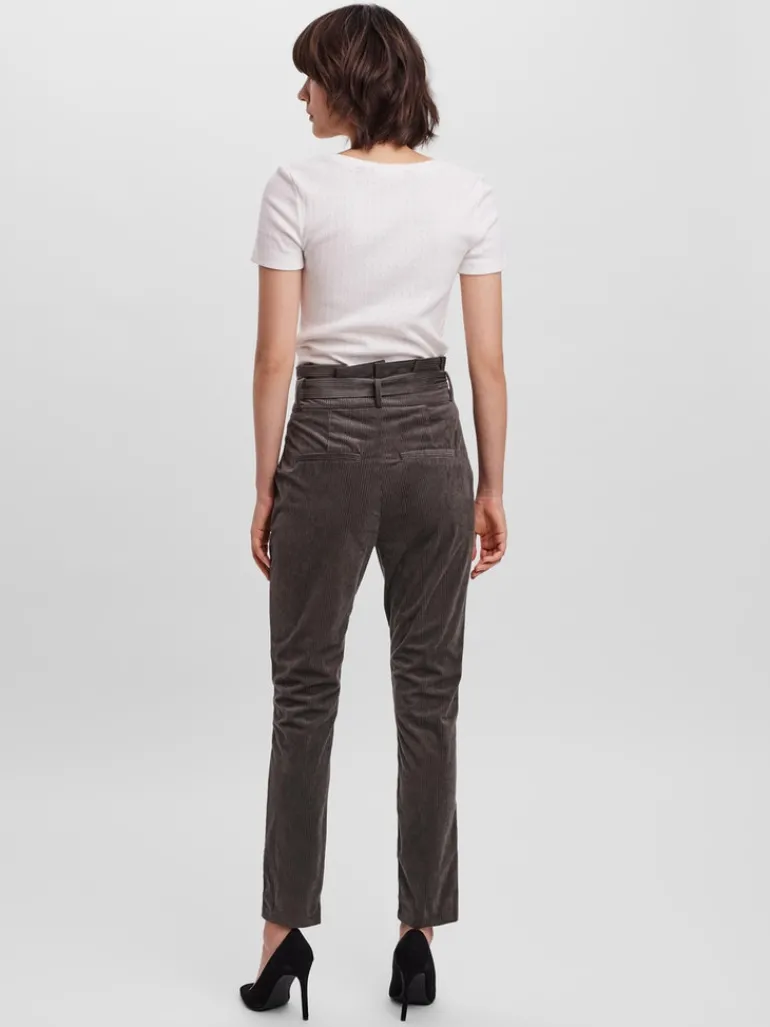 VMEVA HR LOOSE PAPERBAG CORD PANT NOOS peat