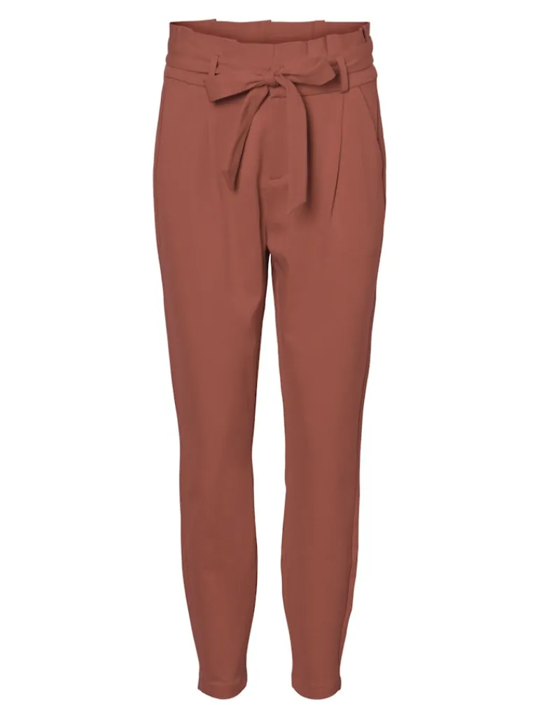 VMEVA HR LOOSE PAPERBAG PANT GA COLOR marsala