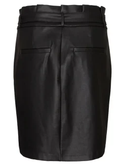 VMEVA HR PAPERBAG COATED SKIRT GA NOOS black